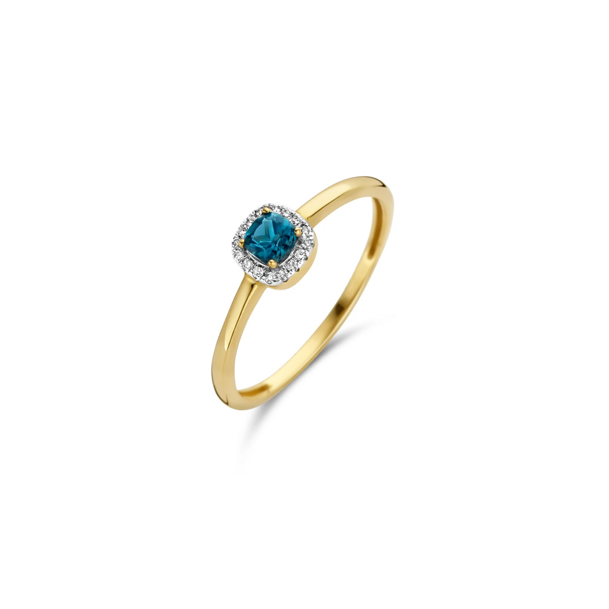 Blush Natural Diamonds Ring 1636YDL – Geel Goud (14k) met Diamant en Topaas
