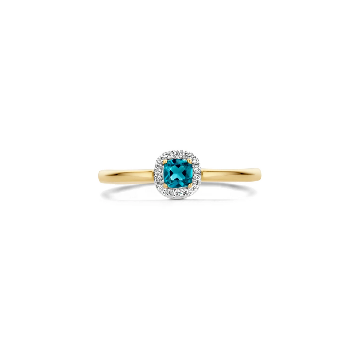 Blush Natural Diamonds Ring 1636YDL – Geel Goud (14k) met Diamant en Topaas