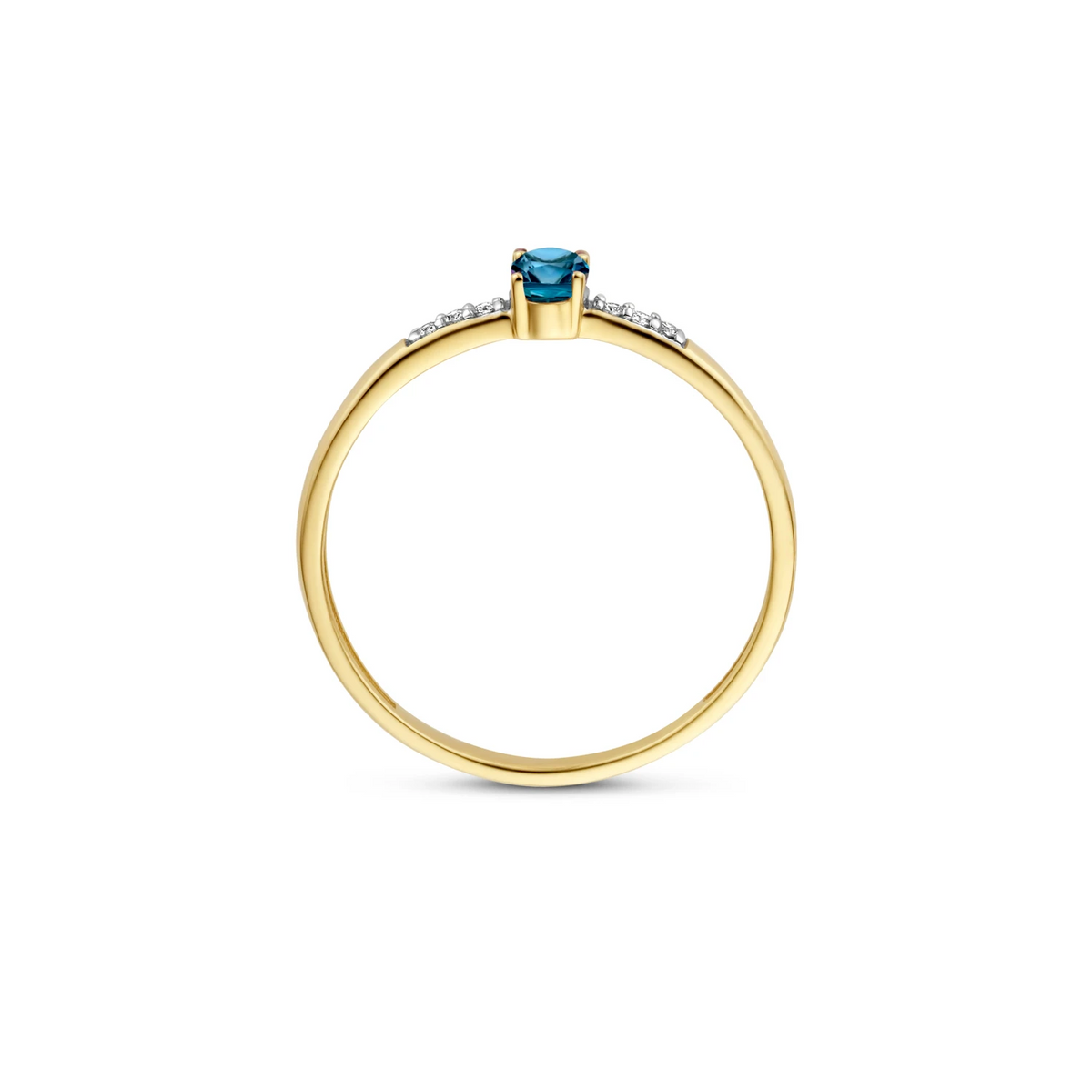 Blush Natural Diamonds Ring 1637YDL – Geel Goud (14k) met Diamant en Topaas