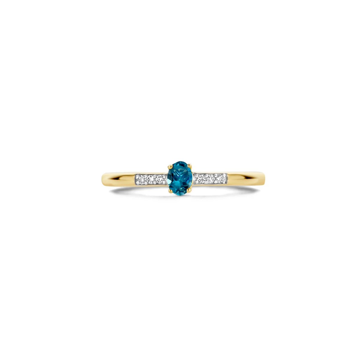 Blush Natural Diamonds Ring 1637YDL – Geel Goud (14k) met Diamant en Topaas