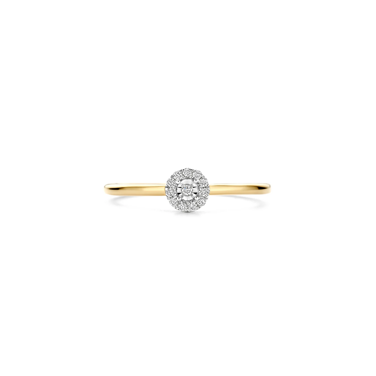 Blush Natural Diamonds Ring 1678BDI – Geel en Wit Goud (14k) met Diamant