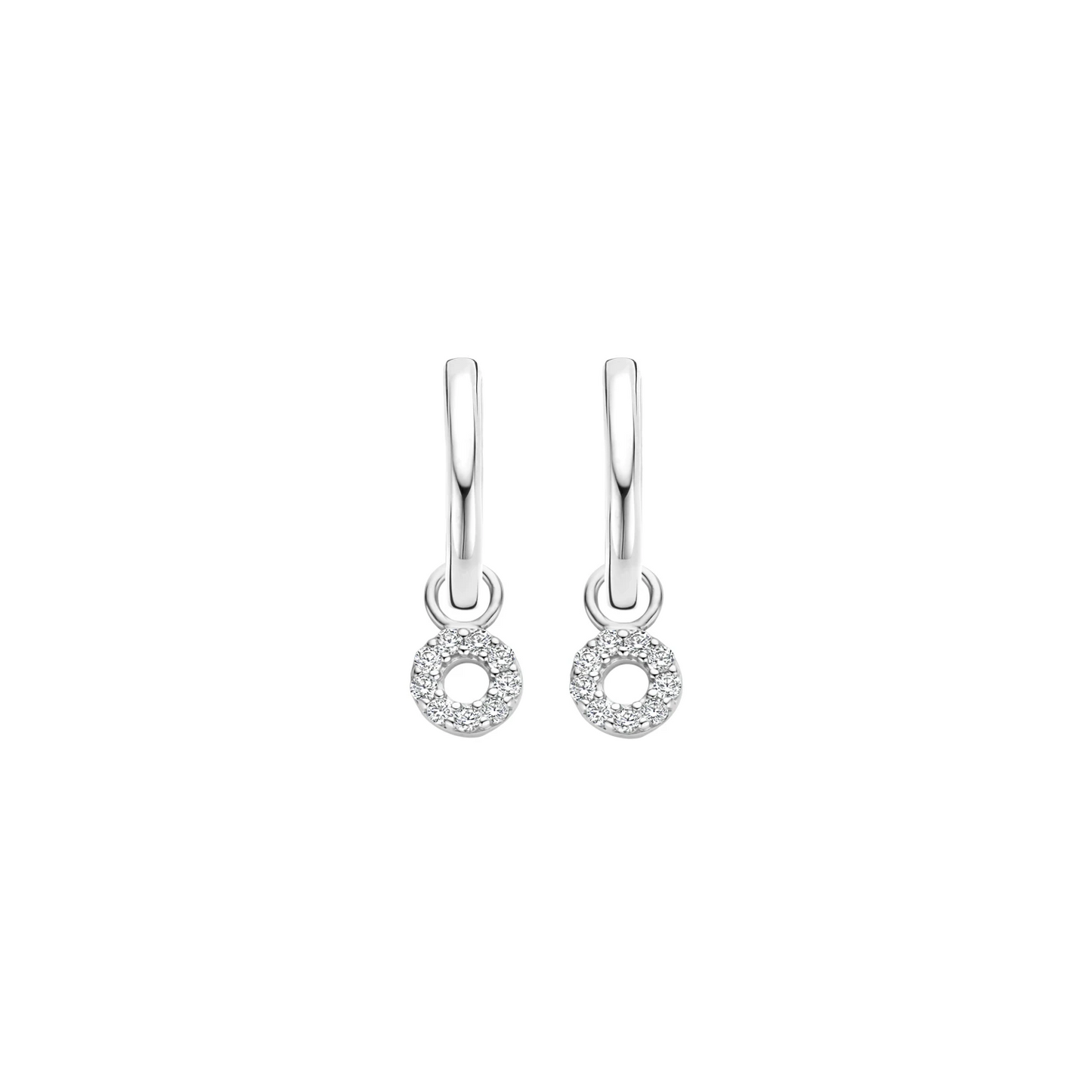 Blush Oorbedels 9065WZI - Wit Goud (14k) met Zirkonia
