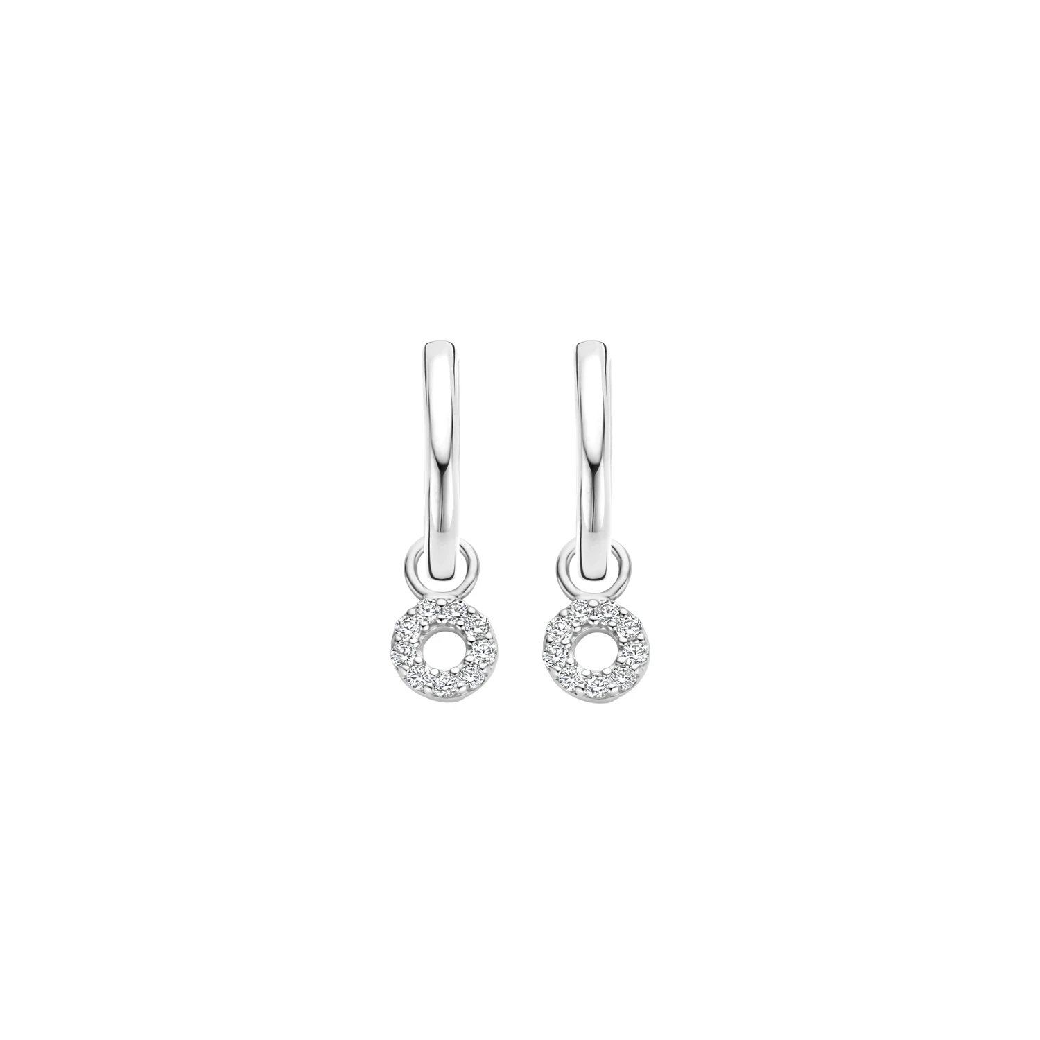 Blush Oorbedels 9065WZI - Wit Goud (14k) met Zirkonia
