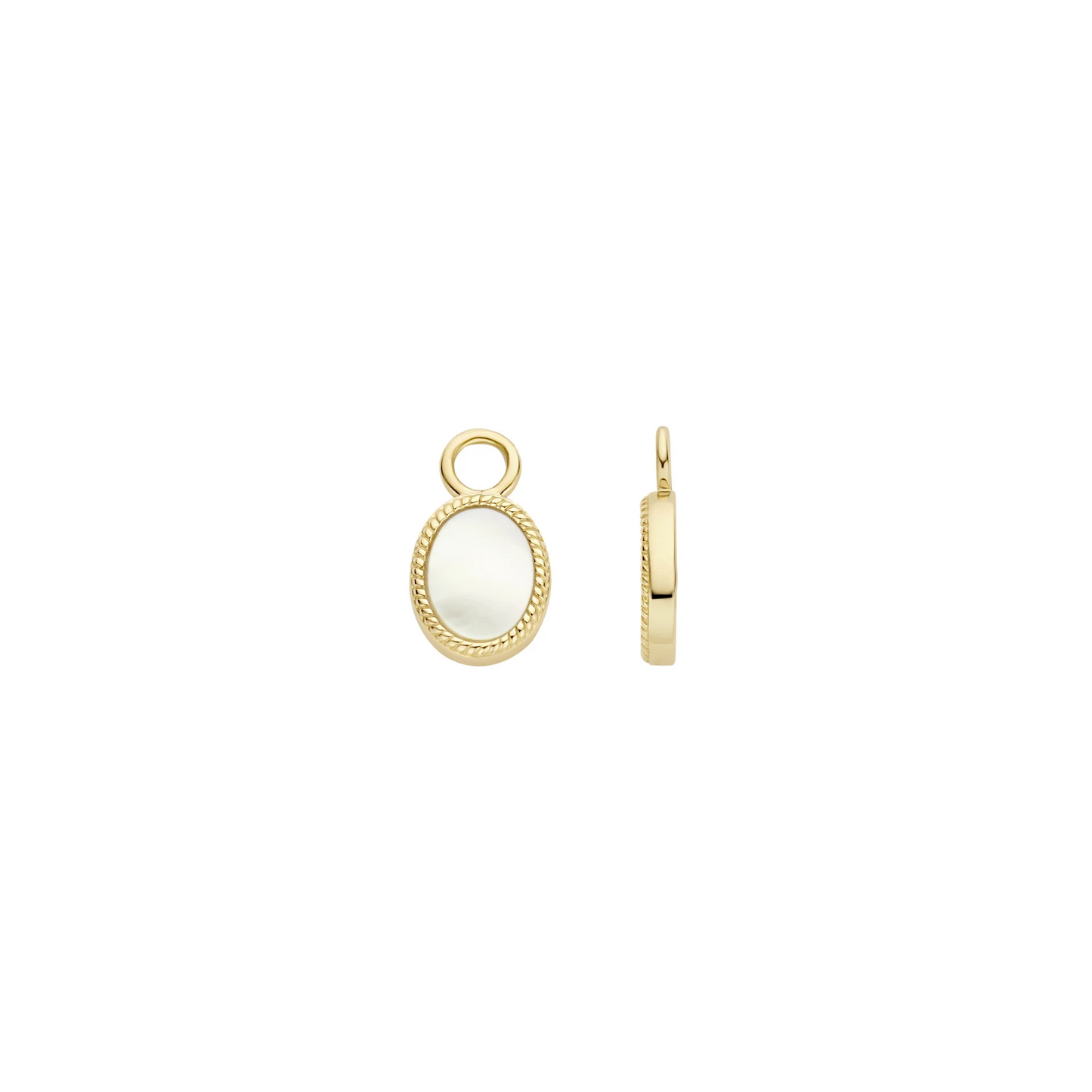 Blush Oorbedels 9078YMP - Geel Goud (14k) met Mother of Pearl