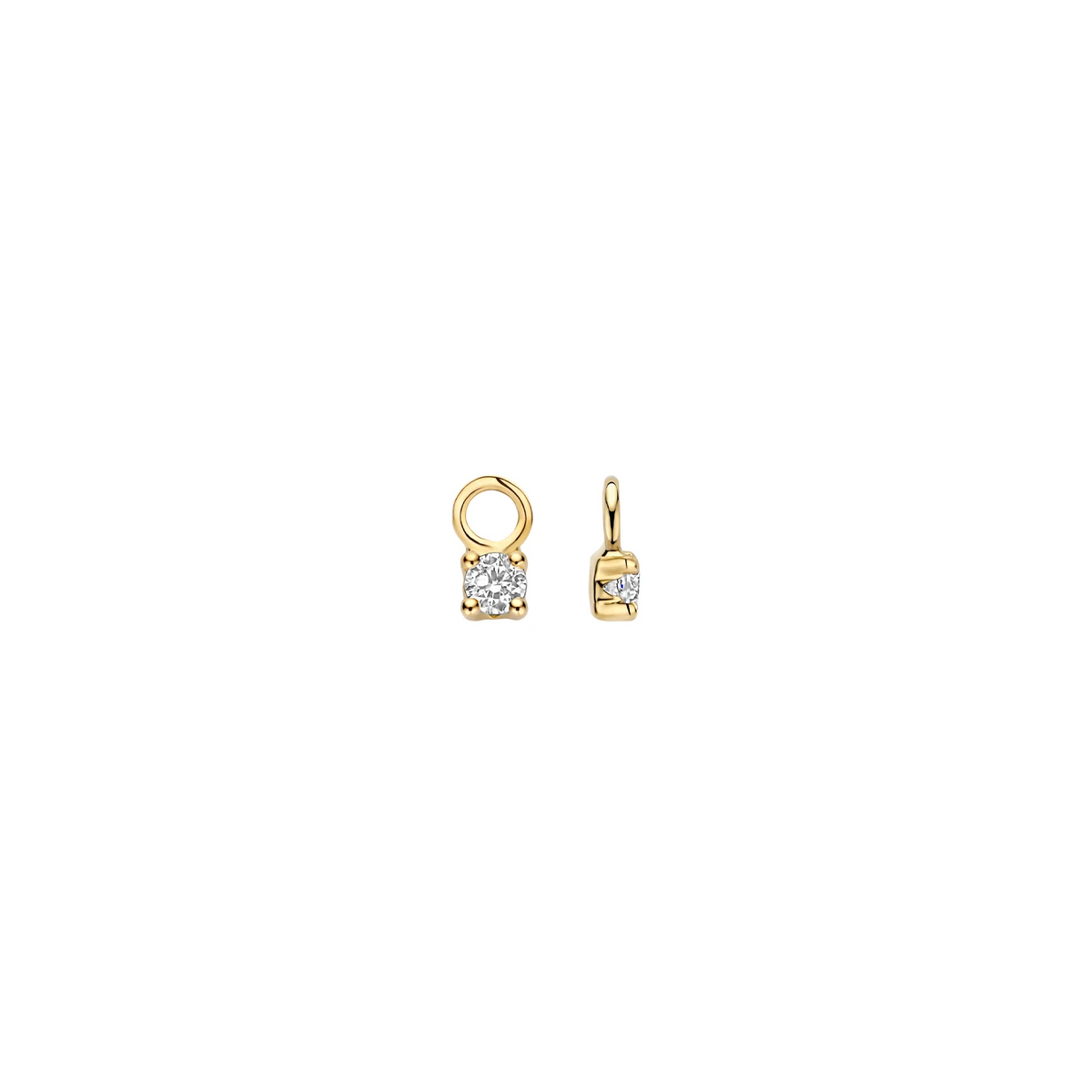 Blush Oorbedels 9097YZI - Geelgoud (14k) met Zirconia