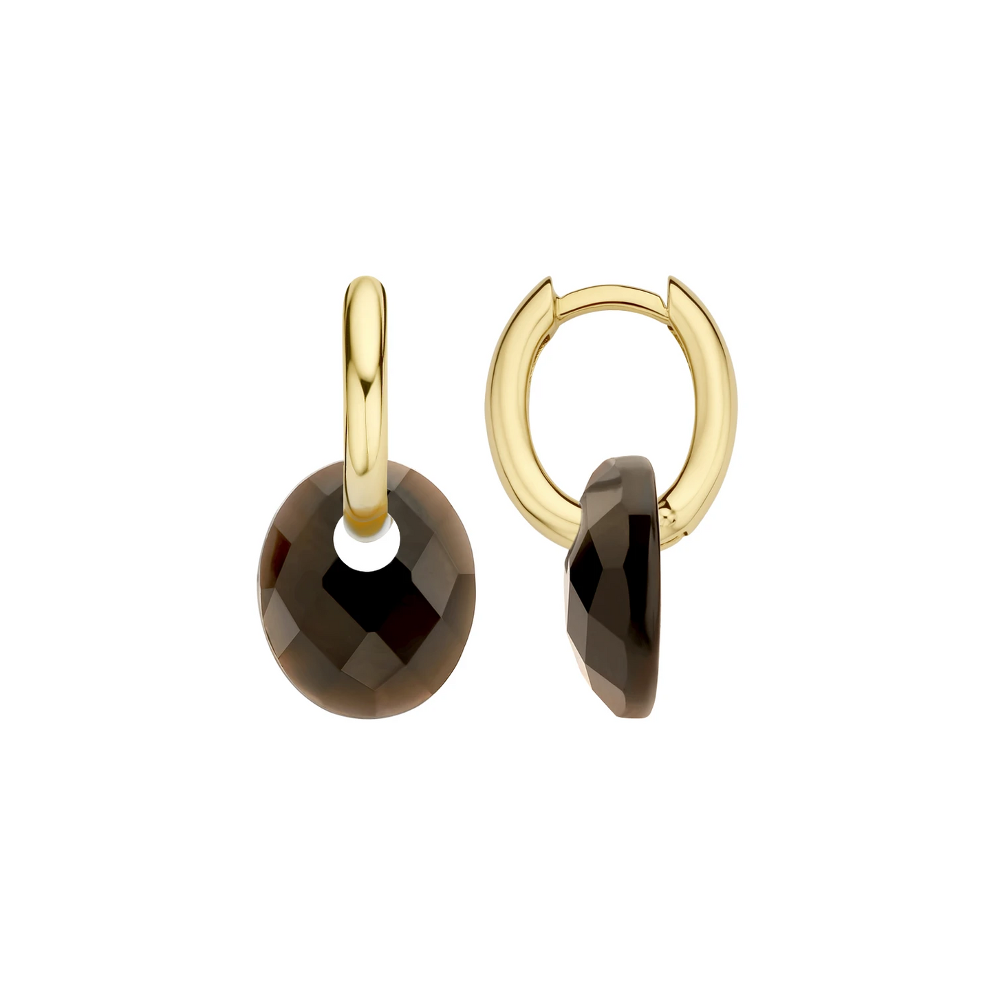 Blush Oorbelbedels 800SMQM - Mineraalsteen Smokey Quartz