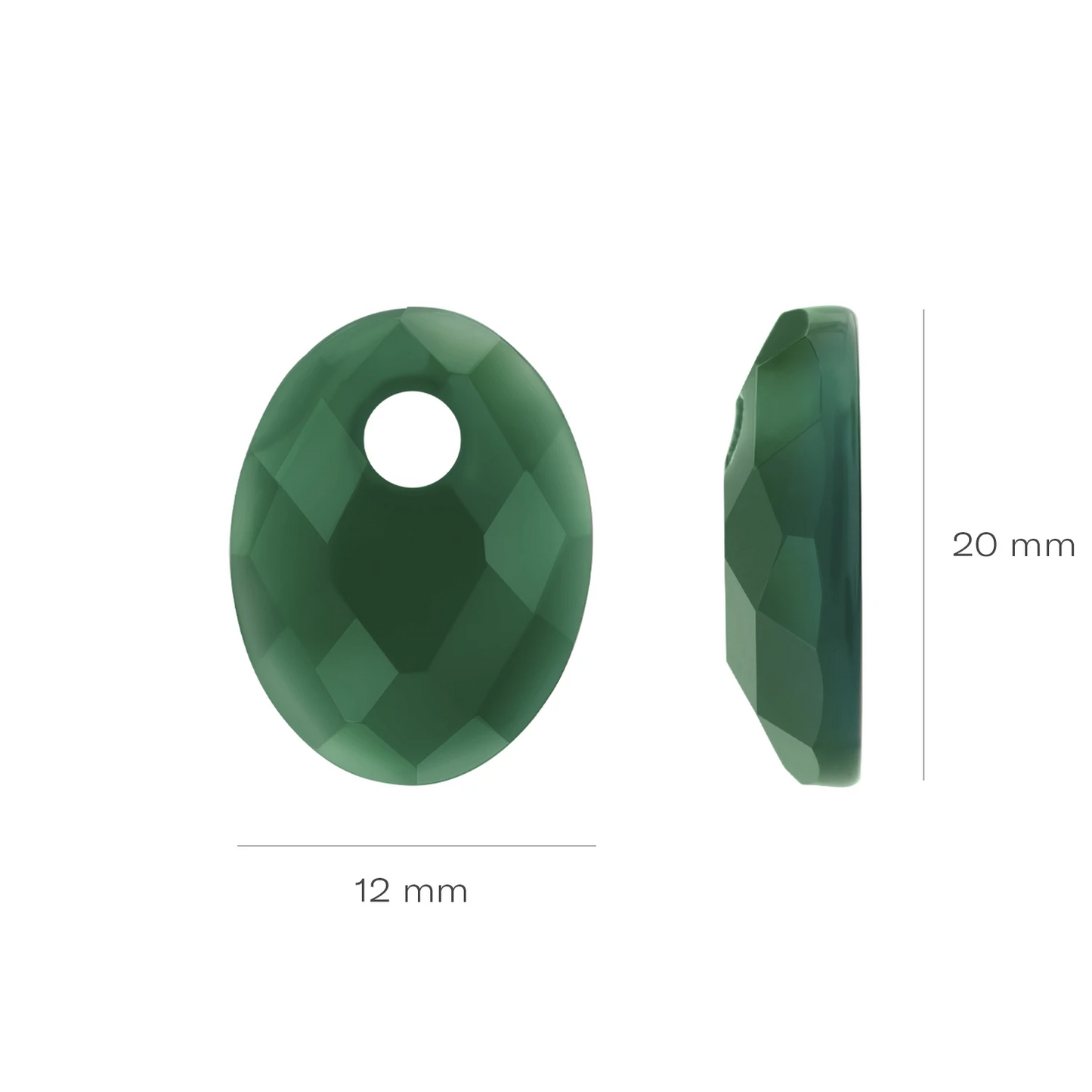 Blush Oorbelbedels 810GAGO - Mineraalsteen Groene Agaat