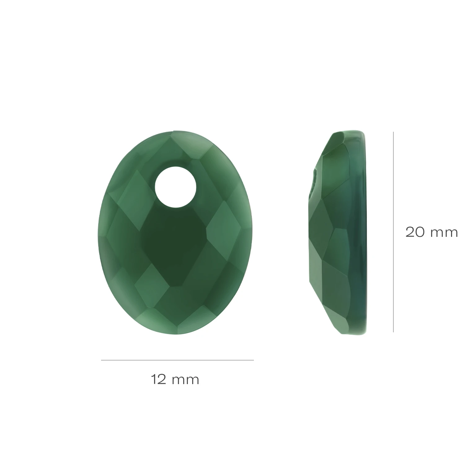 Blush Oorbelbedels 810GAGO - Mineraalsteen Groene Agaat