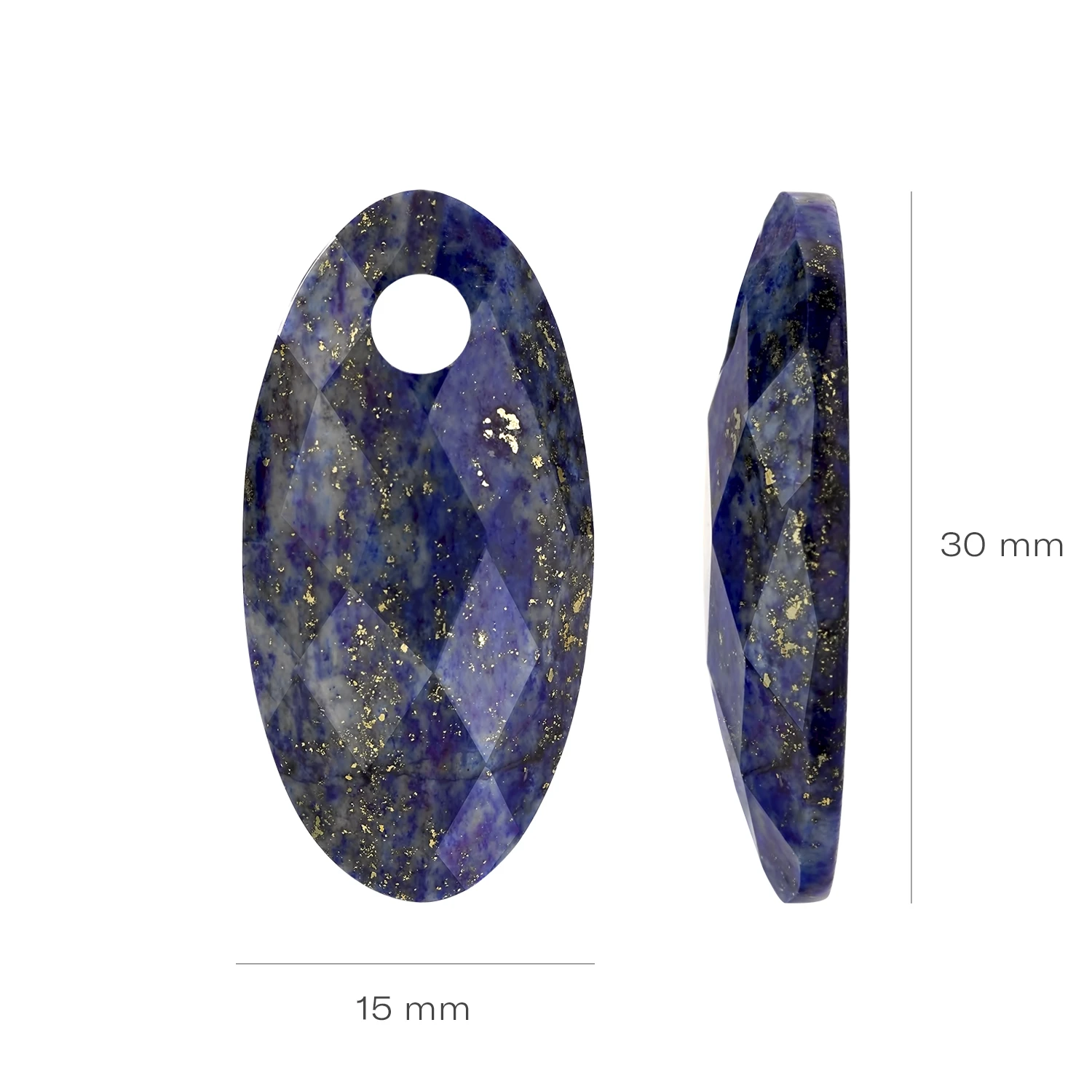 Blush Oorbelbedels 820LAPL - Mineraalsteen Lapis