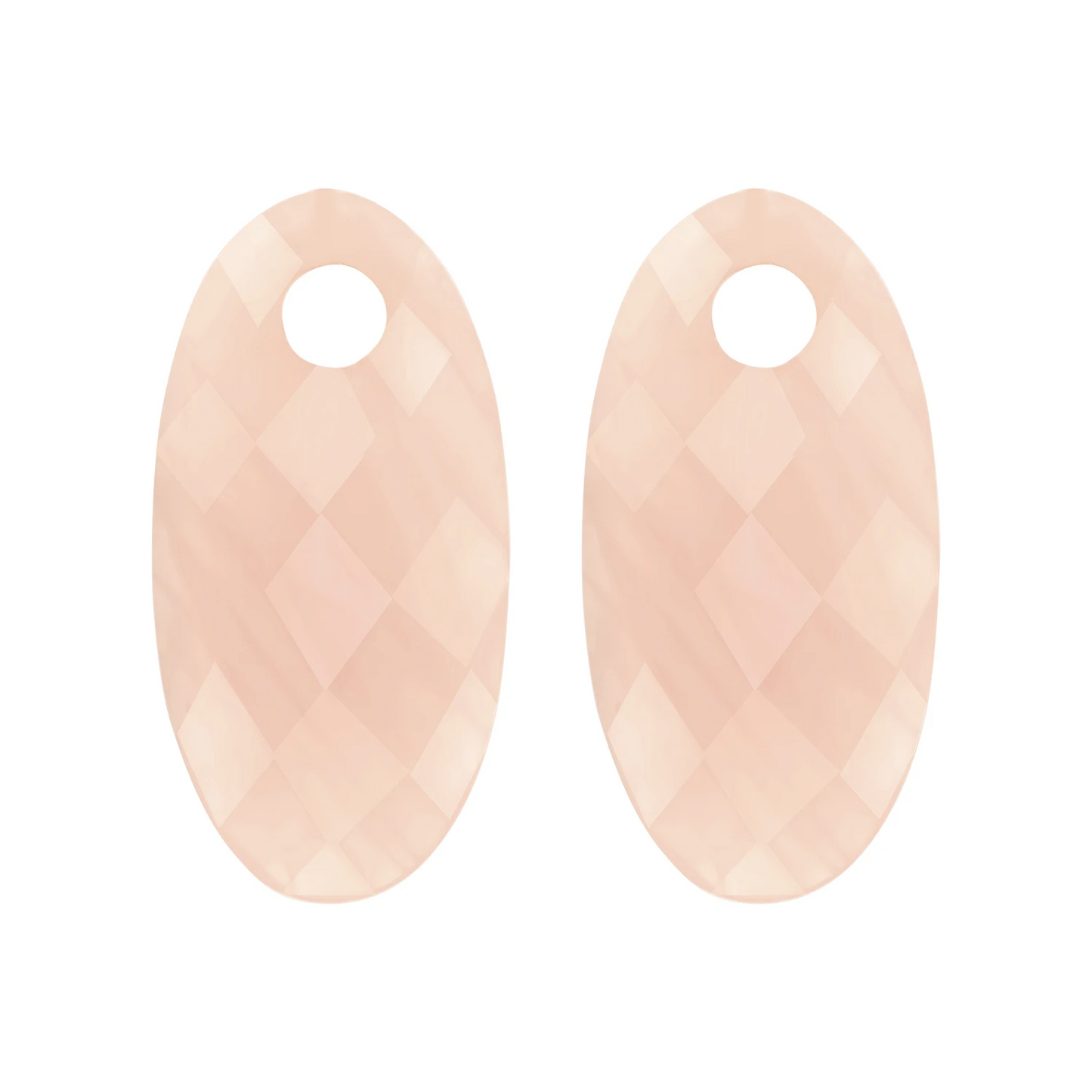 Blush Oorbelbedels 820PIQL - Mineraalsteen Rosé Quartz