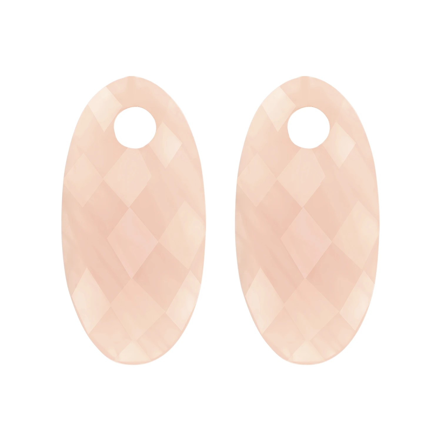 Blush Oorbelbedels 820PIQL - Mineraalsteen Rosé Quartz