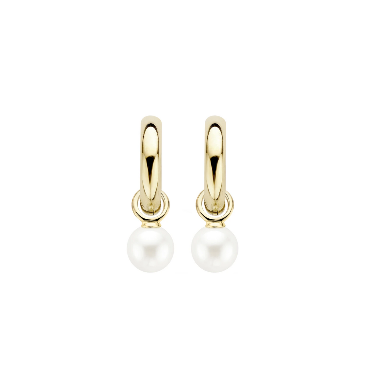 Blush Oorbelbedels 9046YPW -  Geel Goud (14k) met Swarovski Parel