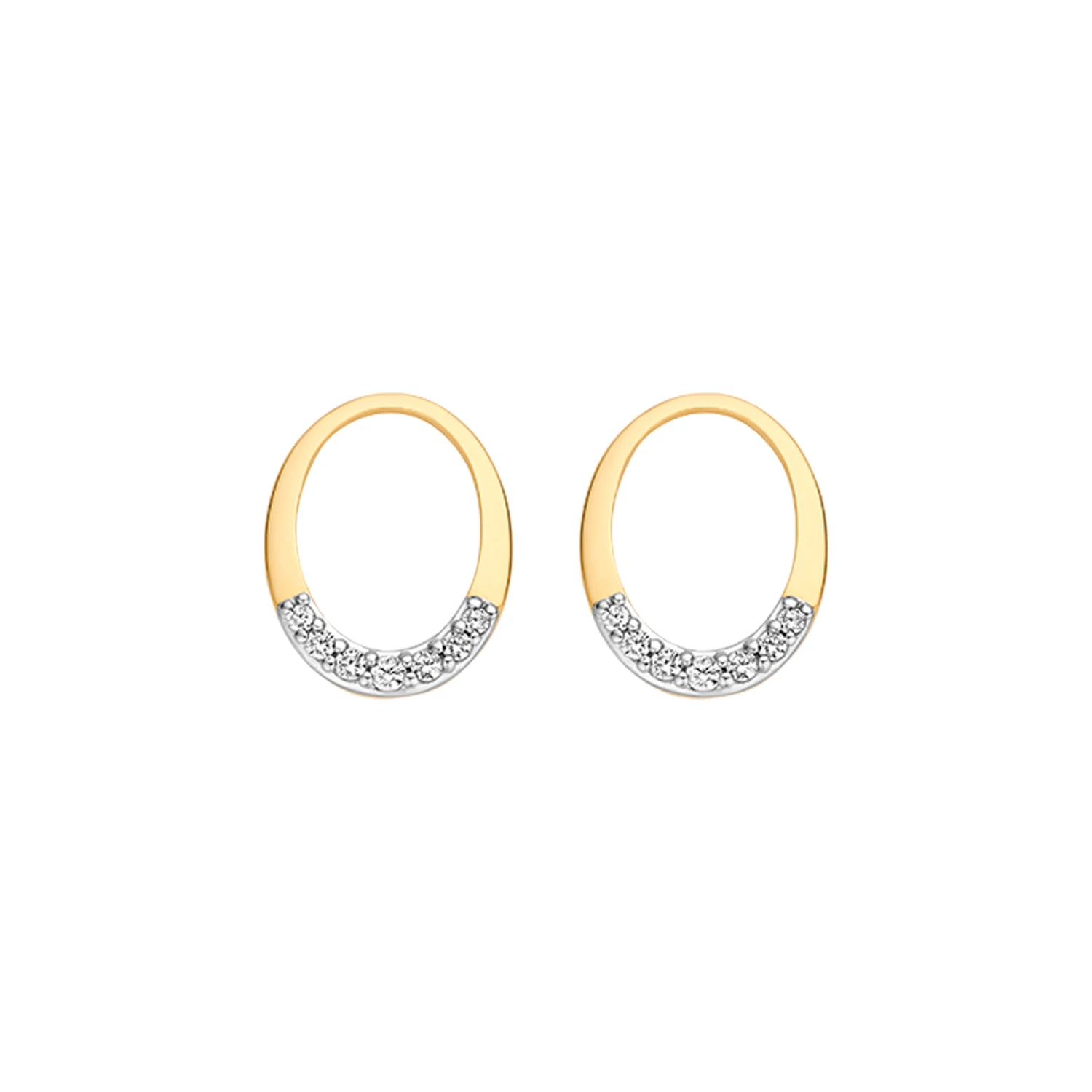 Blush Oorbelbedels 9053YZI -  Geel Goud (14k) met Zirkonia