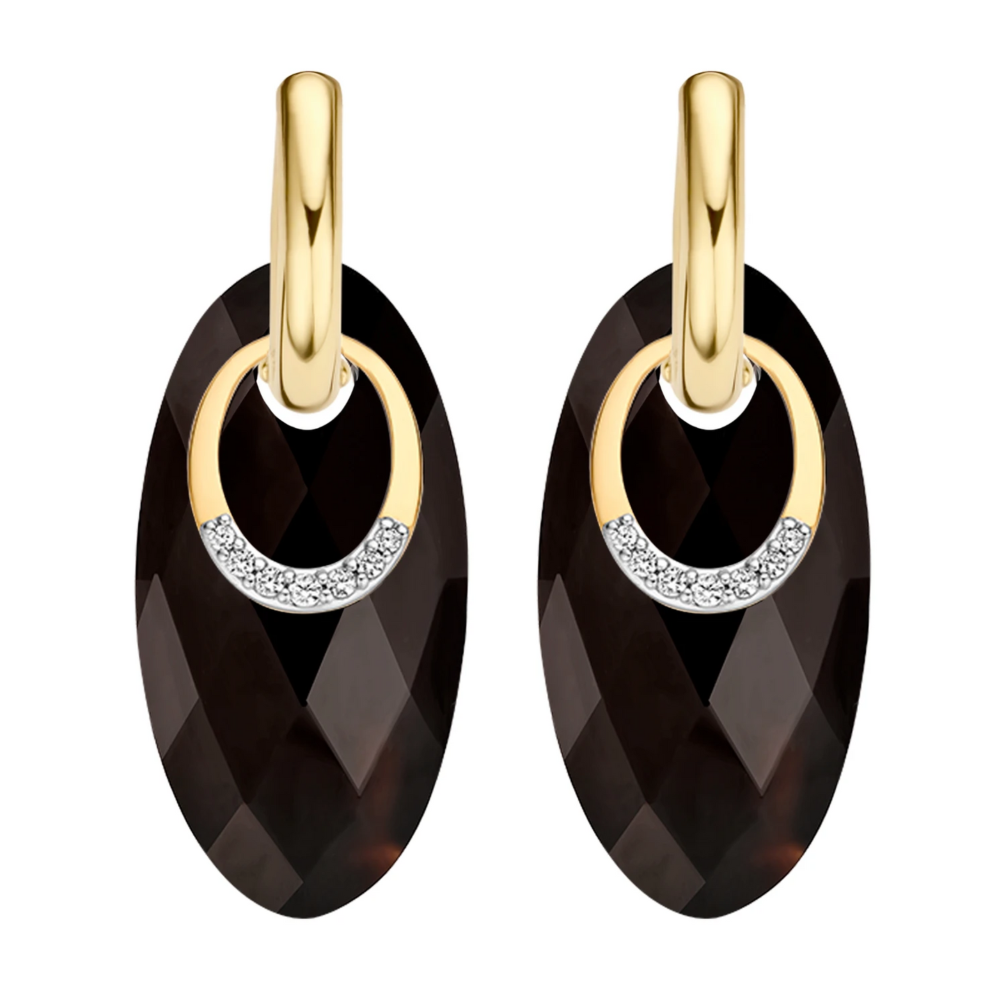 Blush Oorbelbedels 9053YZI -  Geel Goud (14k) met Zirkonia