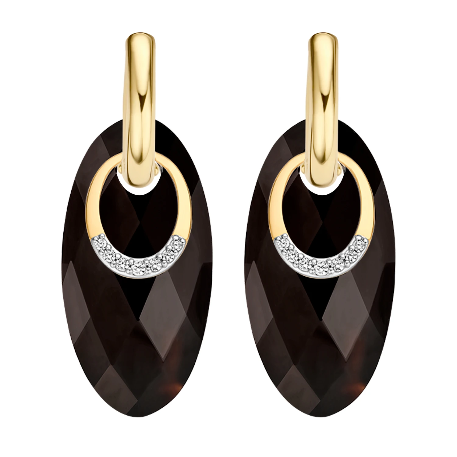 Blush Oorbelbedels 9053YZI -  Geel Goud (14k) met Zirkonia