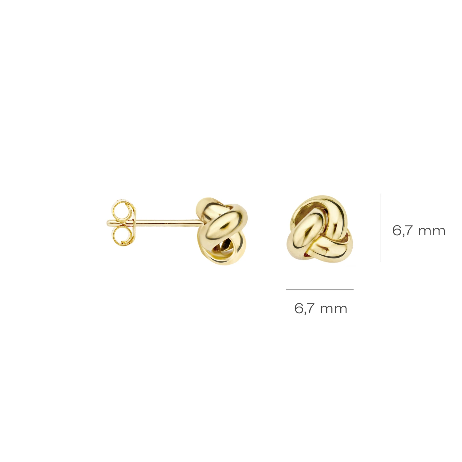 Blush Oorbellen 7157YGO -  Geel Goud (14k)