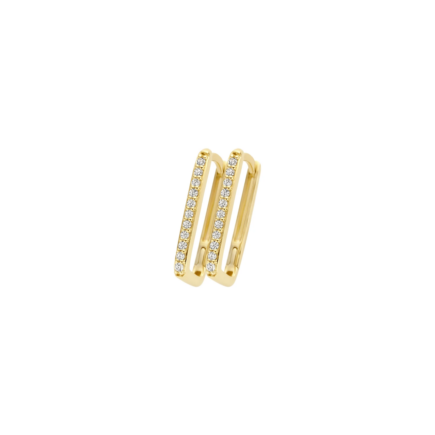 Blush Oorbellen 7318YZI - Geel Goud (14k) met Zirkonia
