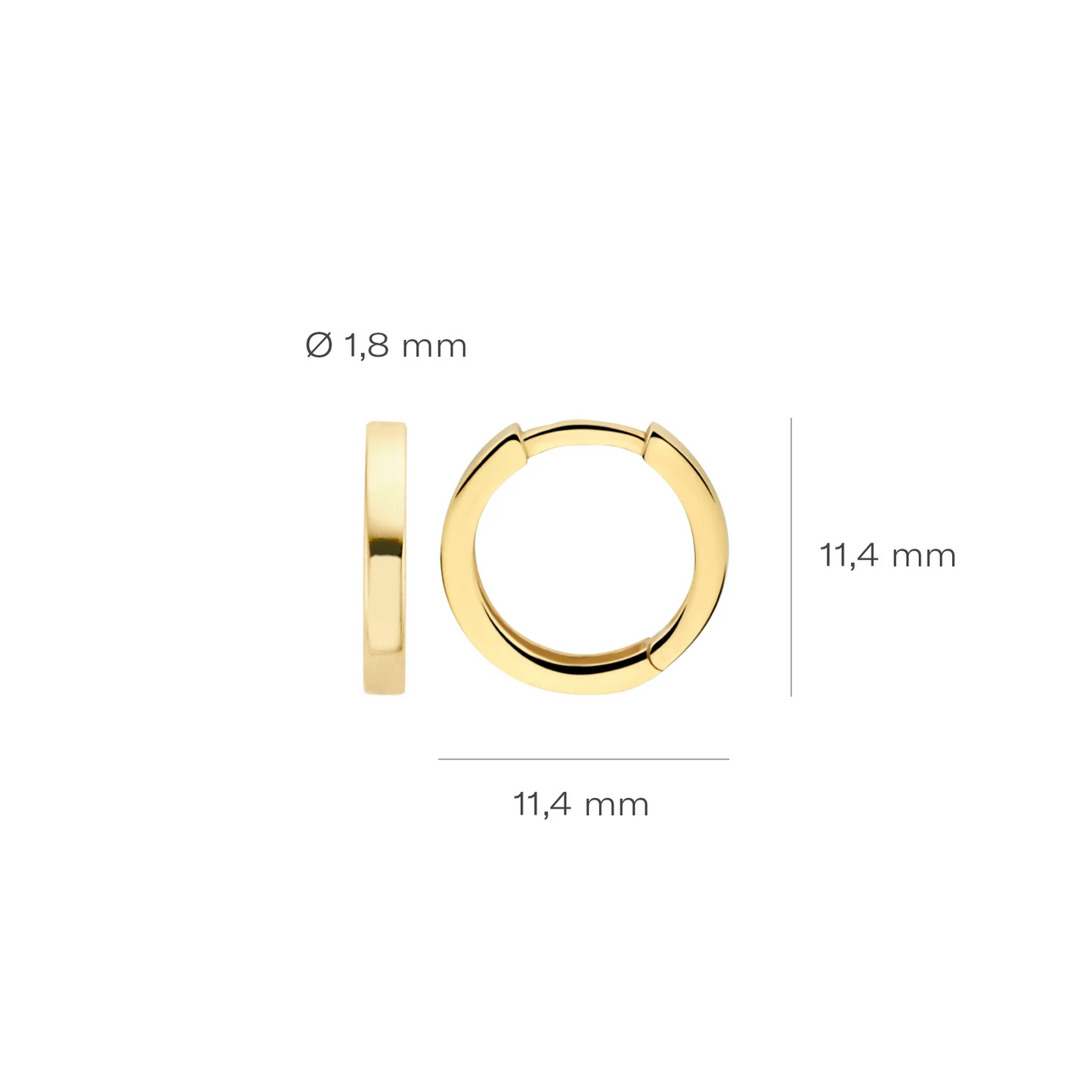 Blush Oorknoppen 7202YGO - Geel Goud (14k)