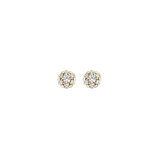 Blush Oorknoppen 7241YZI - Geel Goud met Zirkonia (14k)