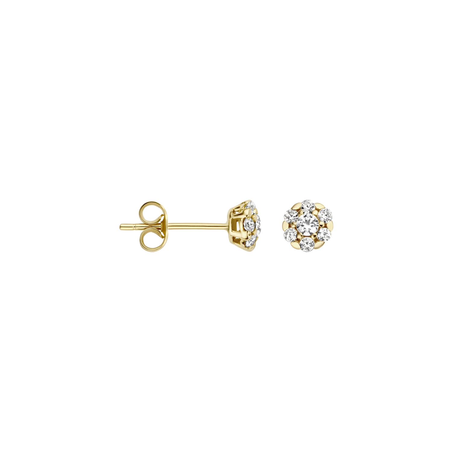 Blush Oorknoppen 7241YZI - Geel Goud met Zirkonia (14k)