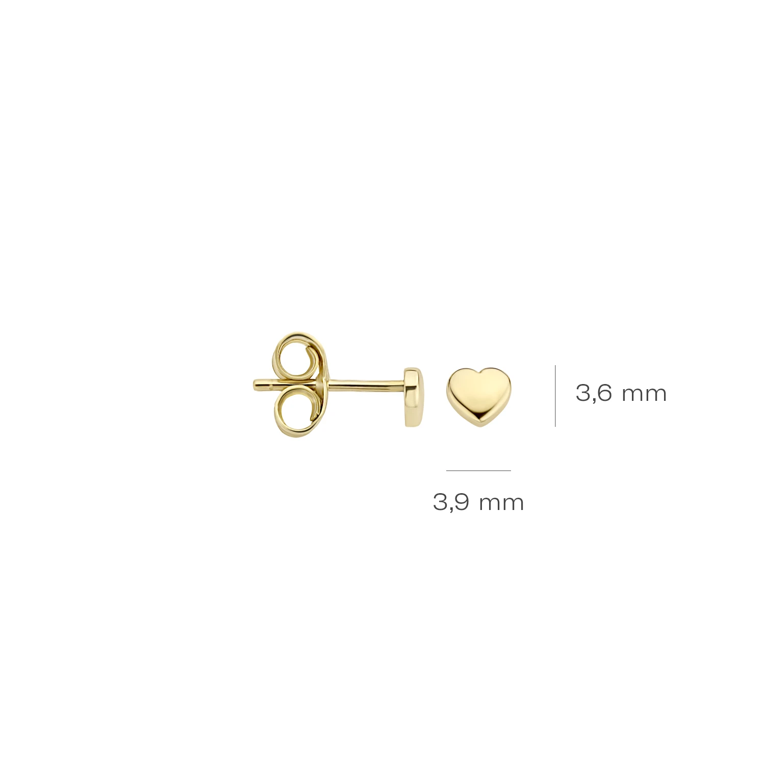 Blush Oorknoppen 7245YGO - Geel Goud (14k)