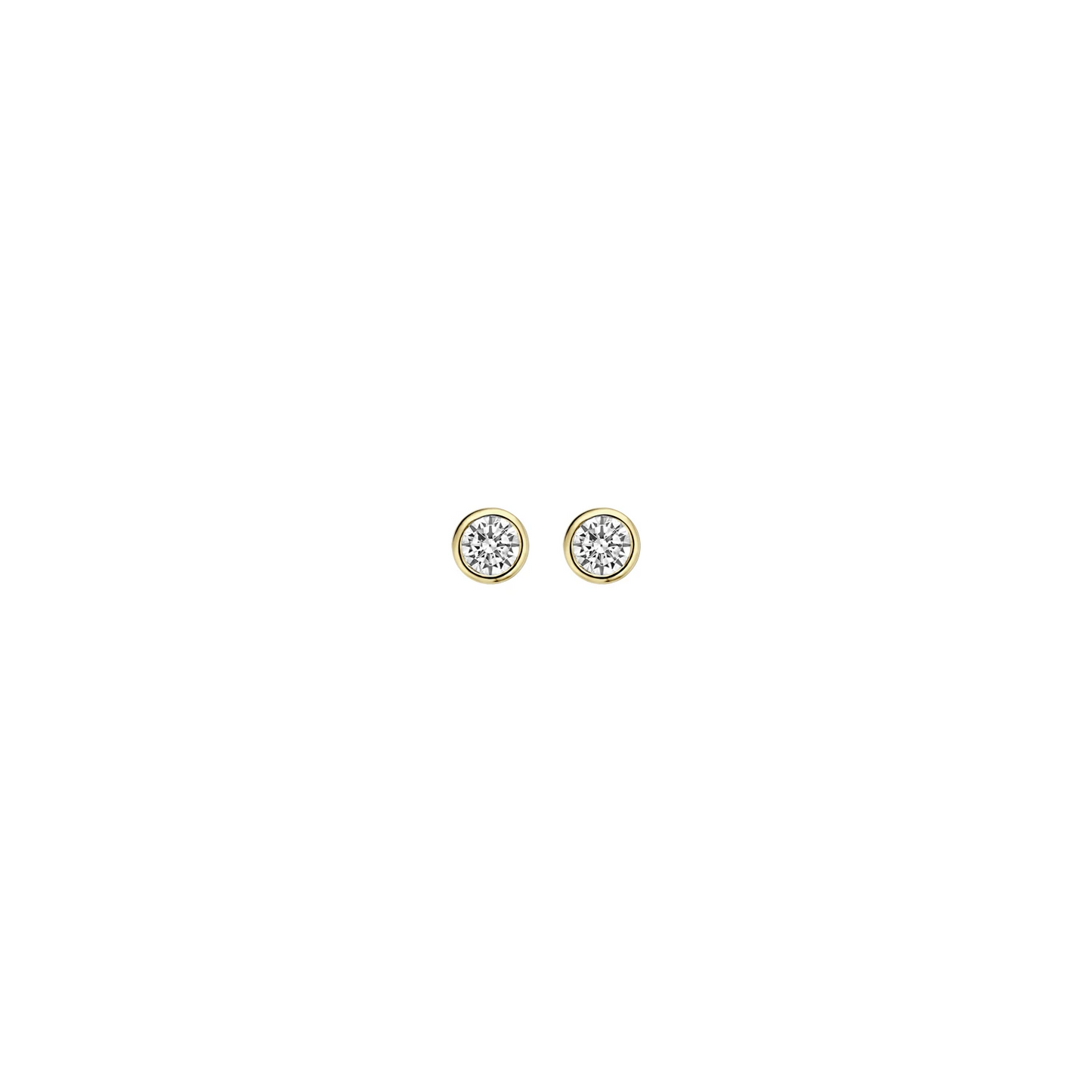 Blush Oorknoppen 7255YZI - Geel Goud met Zirkonia (14k)