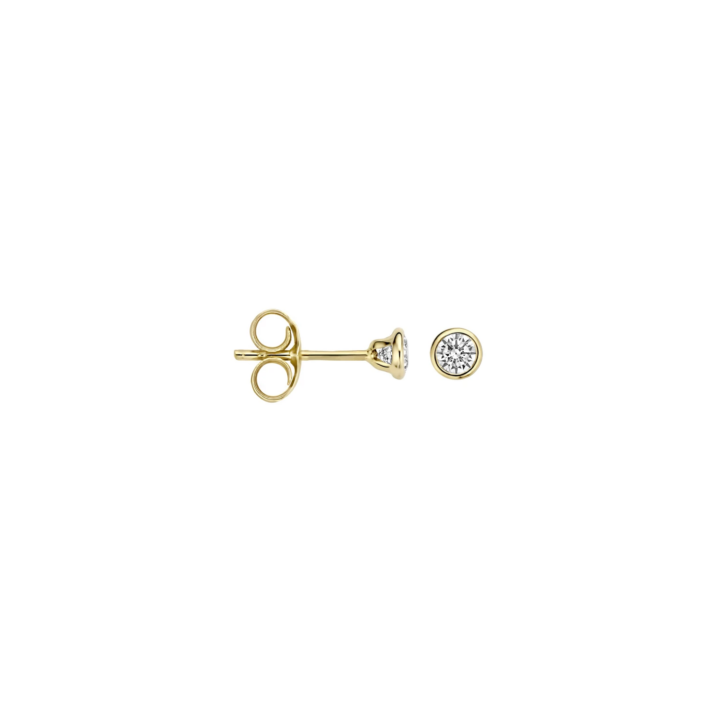 Blush Oorknoppen 7255YZI - Geel Goud met Zirkonia (14k)