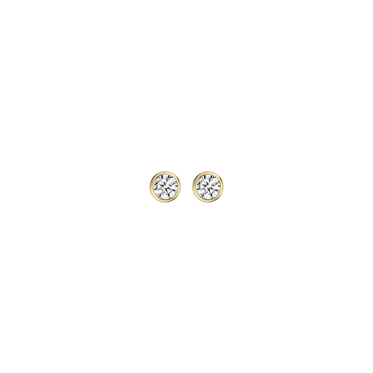 Blush Oorknoppen 7256YZI - Geel Goud met Zirkonia (14k)