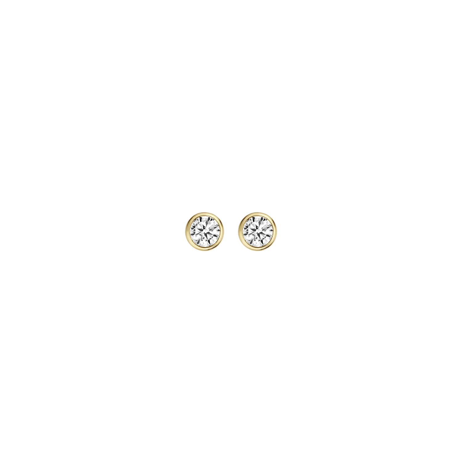 Blush Oorknoppen 7256YZI - Geel Goud met Zirkonia (14k)