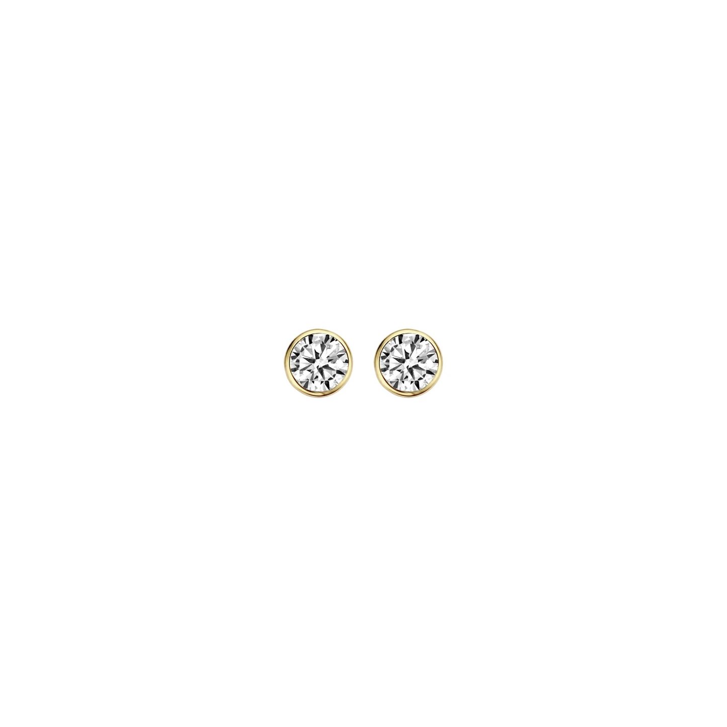 Blush Oorknoppen 7257YZI - Geel Goud met Zirkonia (14k)