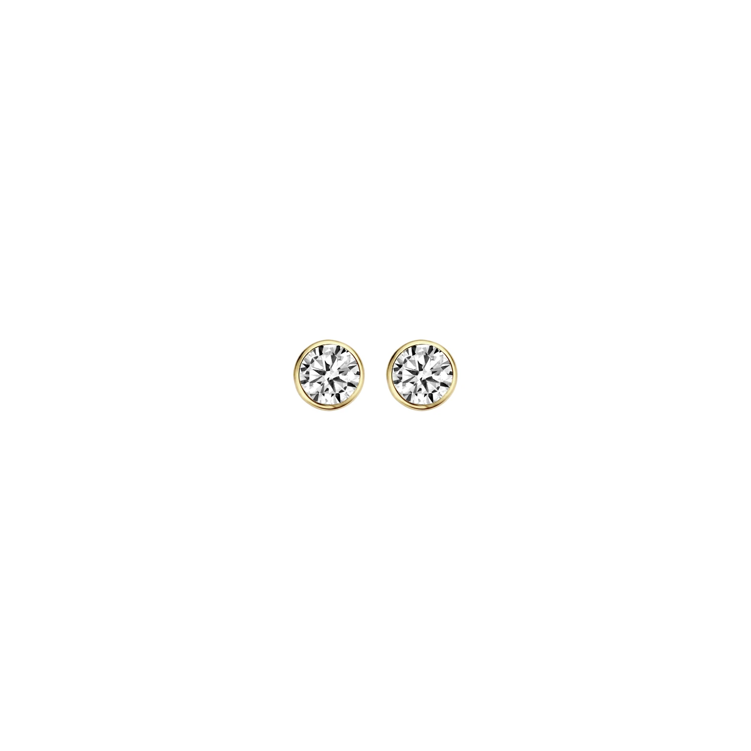 Blush Oorknoppen 7257YZI - Geel Goud met Zirkonia (14k)