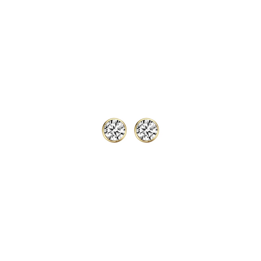Blush Oorknoppen 7257YZI - Geel Goud met Zirkonia (14k)