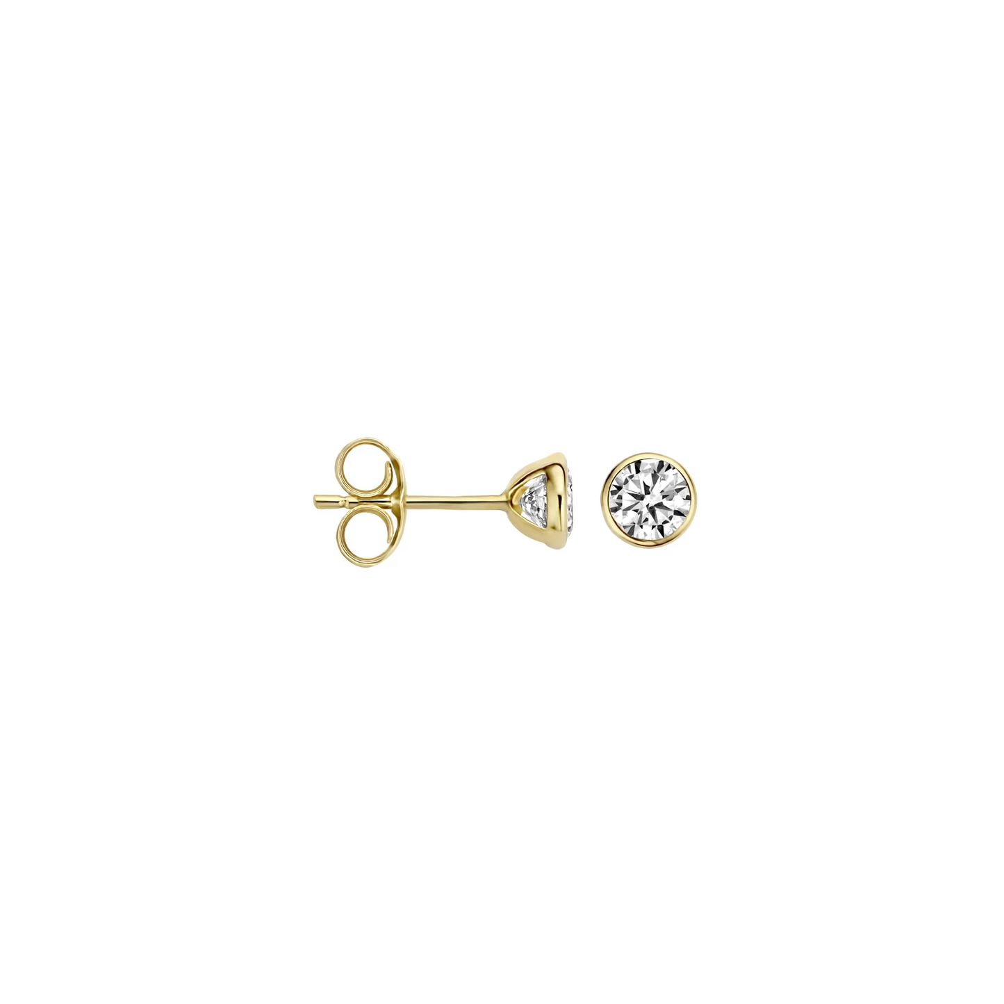 Blush Oorknoppen 7257YZI - Geel Goud met Zirkonia (14k)