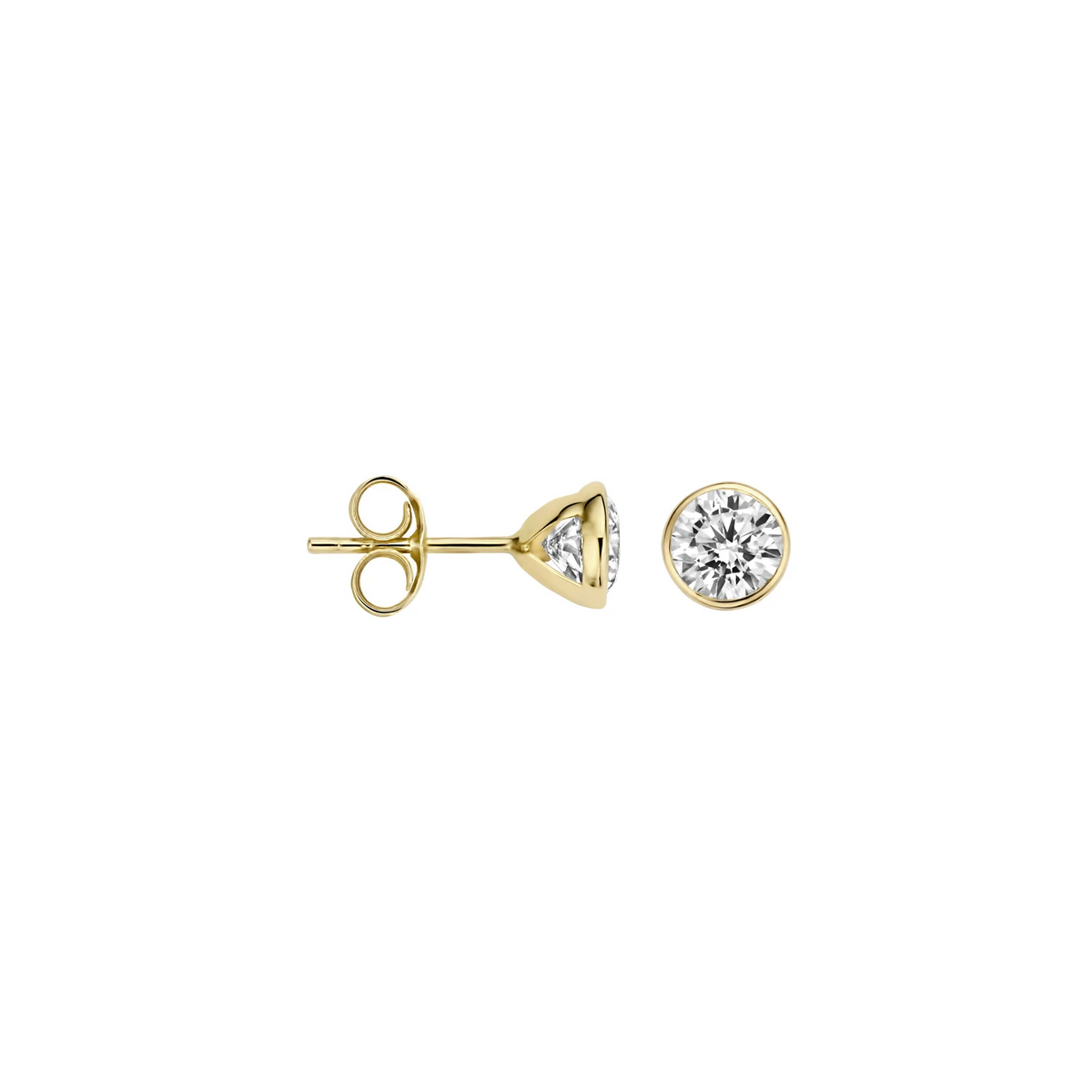 Blush Oorknoppen 7258YZI - Geel Goud met Zirkonia (14k)