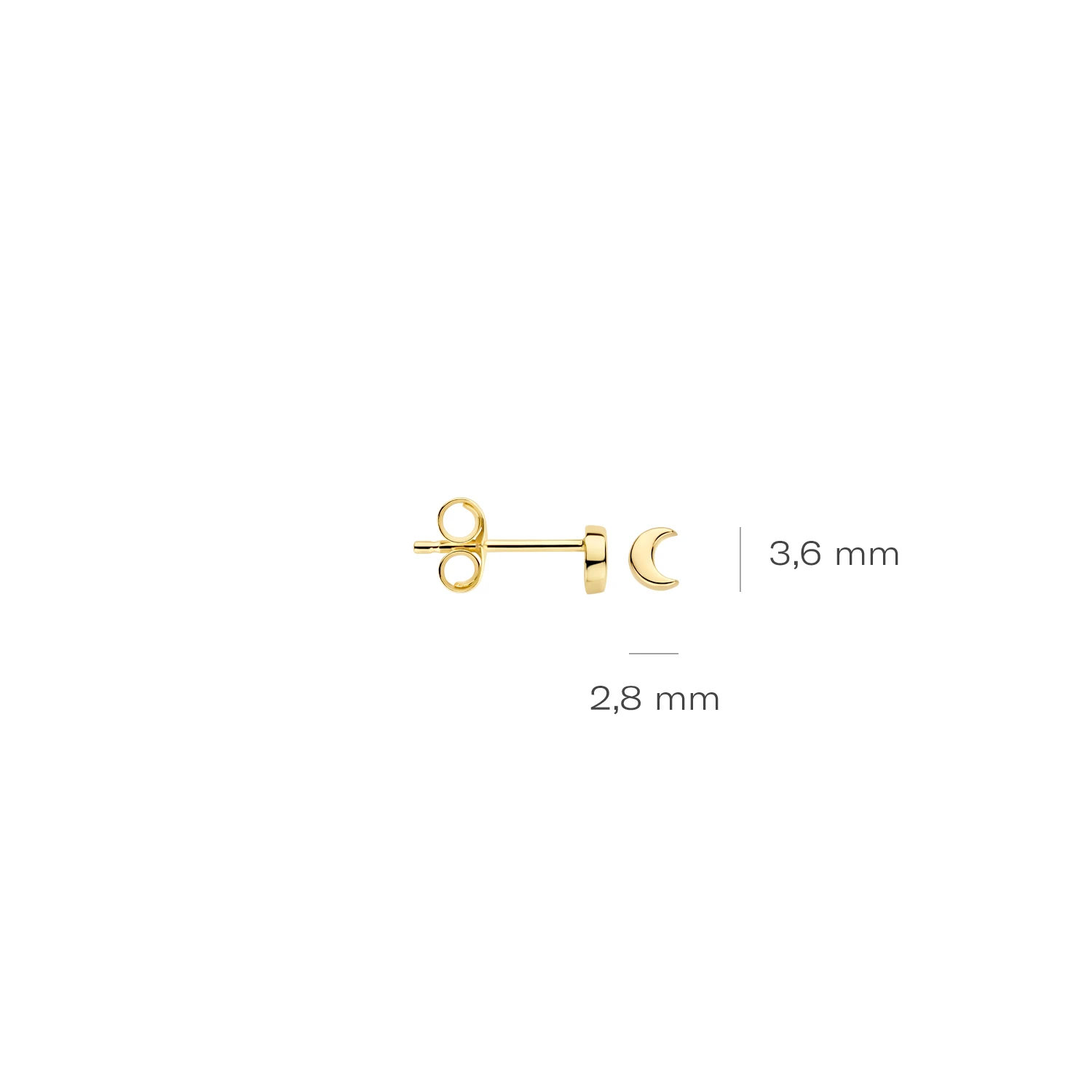 Blush Oorknoppen 7321YGO - Geel Goud (14k)