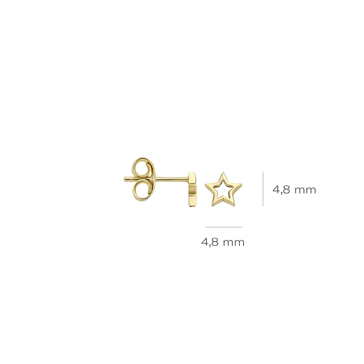 Blush Oorknoppen 7348YGO - Geel Goud (14k)