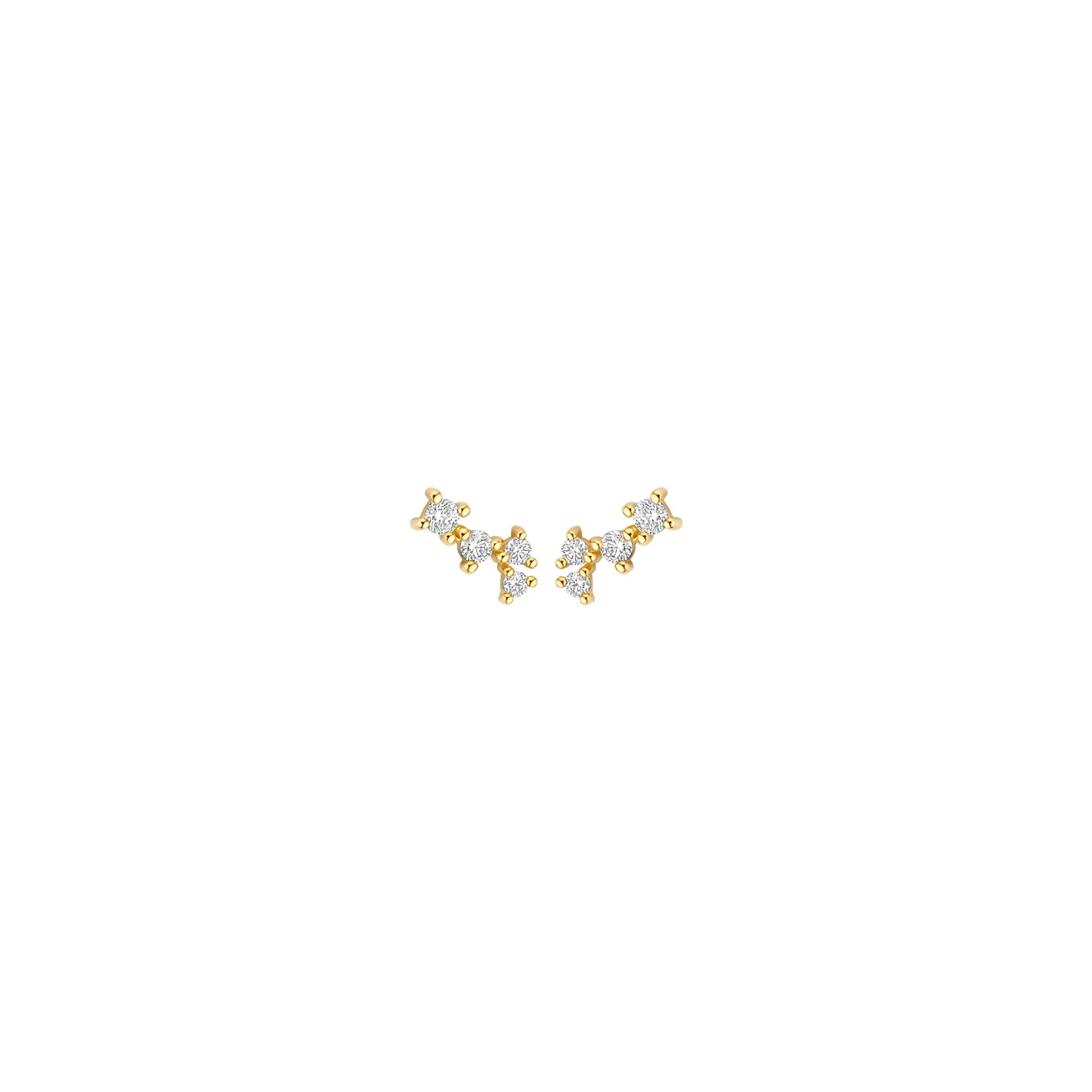 Blush Oorknoppen 7373YZI - Geelgoud (14k) met Zirconia