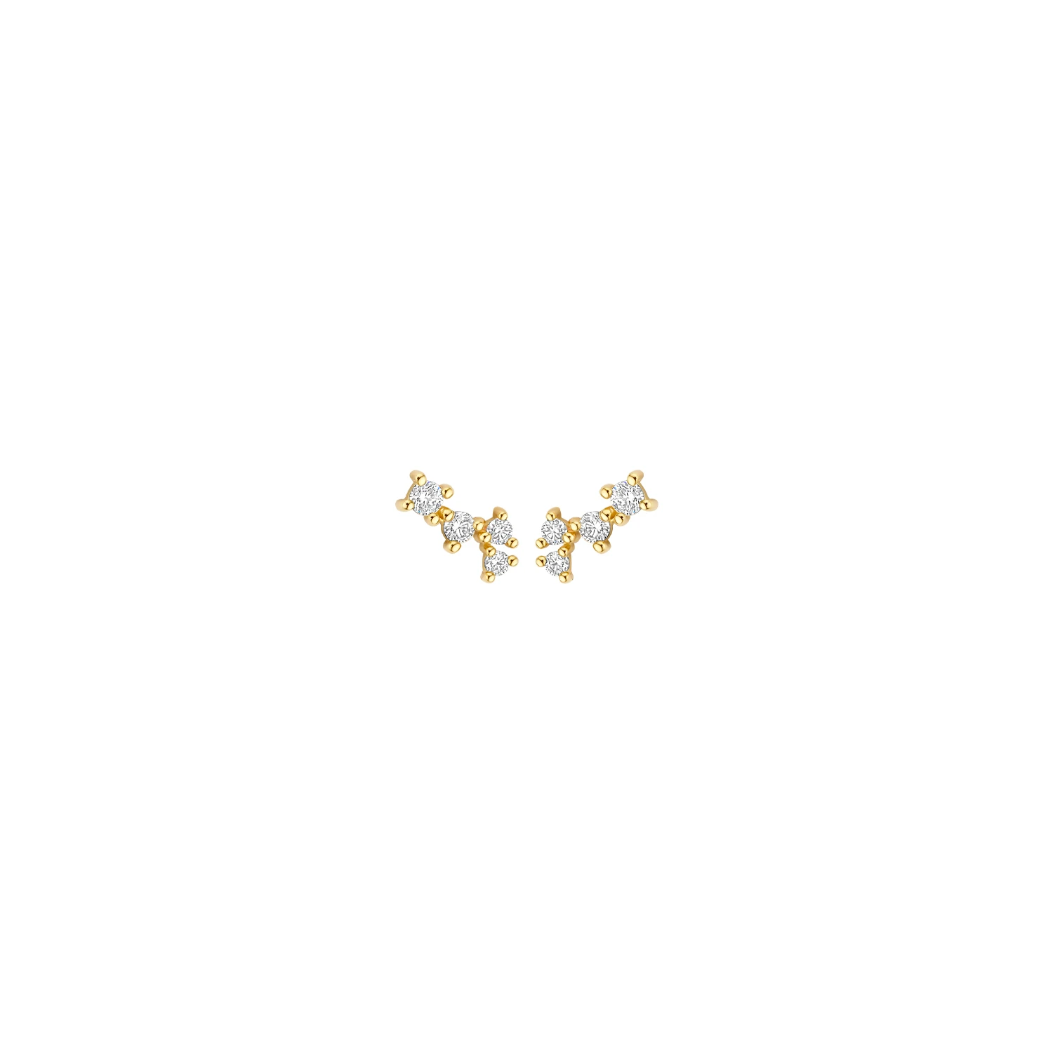 Blush Oorknoppen 7373YZI - Geelgoud (14k) met Zirconia