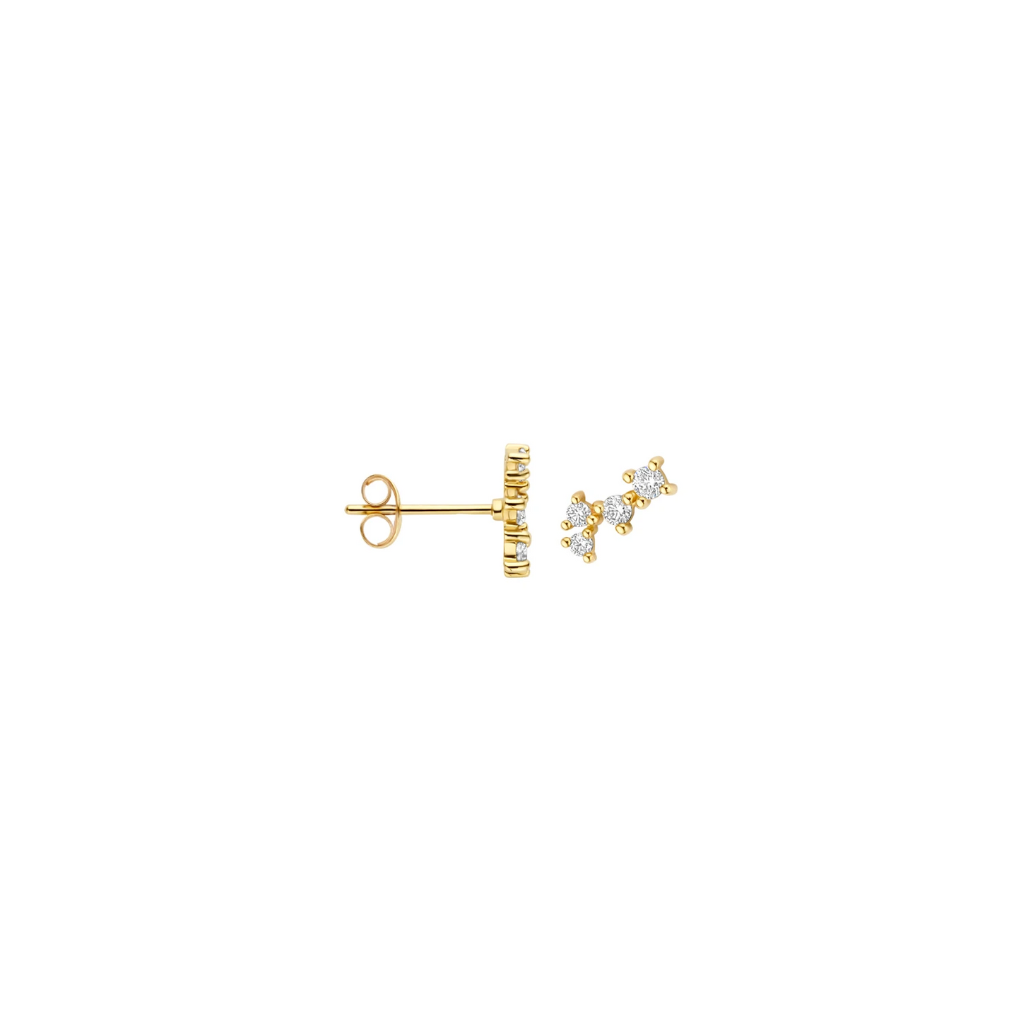 Blush Oorknoppen 7373YZI - Geelgoud (14k) met Zirconia