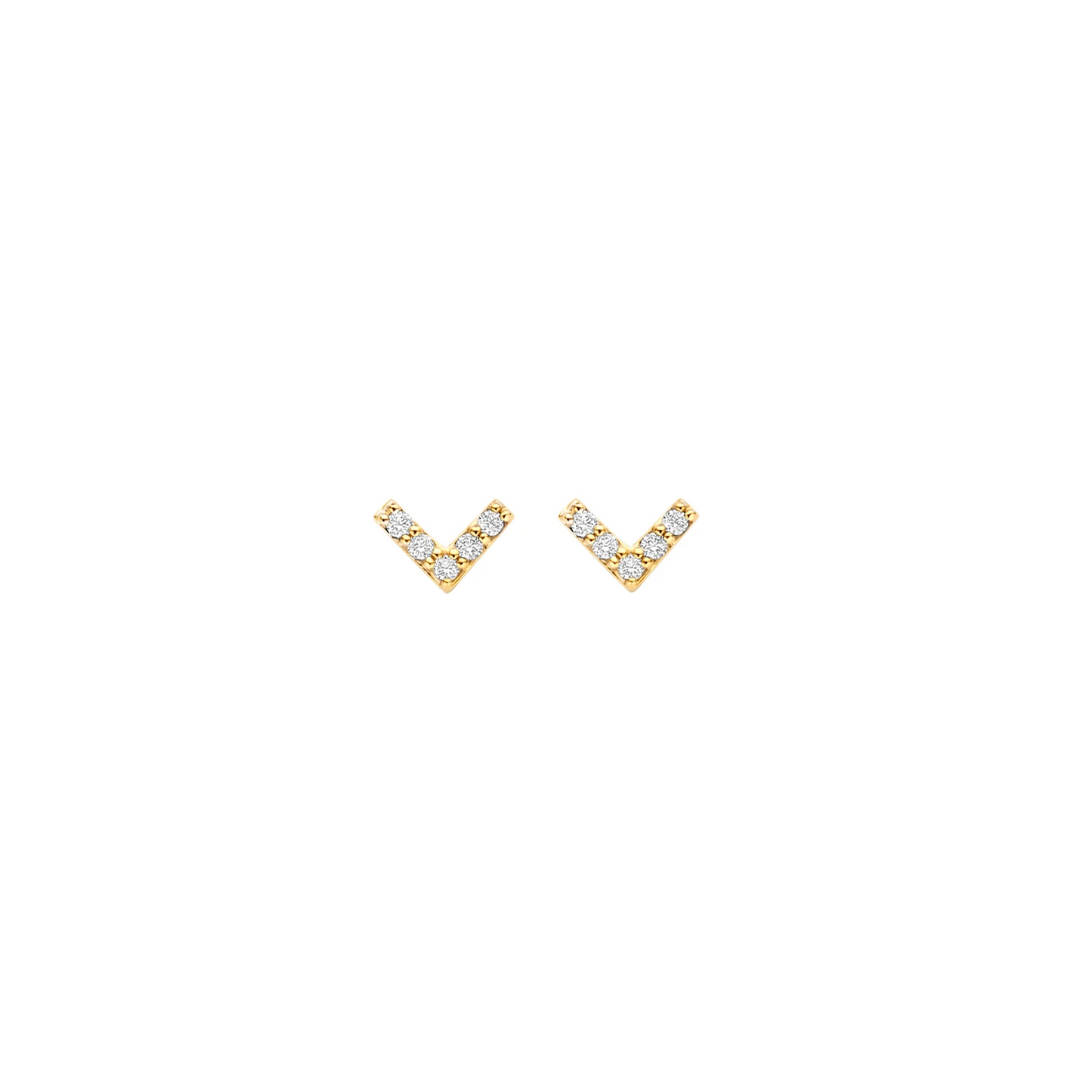 Blush Oorknoppen 7374YZI - Geelgoud (14k) met Zirconia