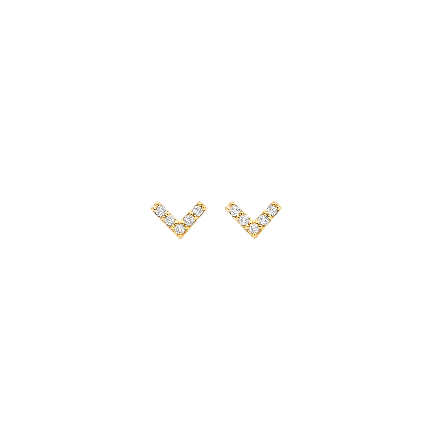 Blush Oorknoppen 7374YZI - Geelgoud (14k) met Zirconia