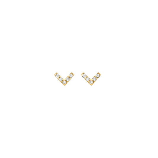 Blush Oorknoppen 7374YZI - Geelgoud (14k) met Zirconia