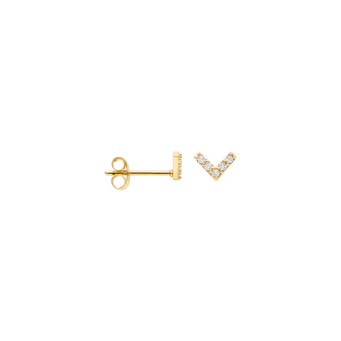 Blush Oorknoppen 7374YZI - Geelgoud (14k) met Zirconia