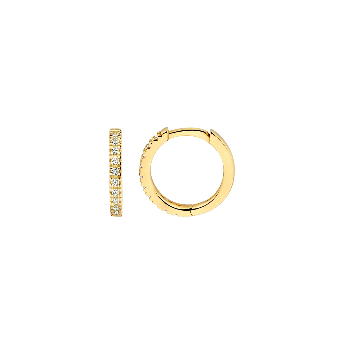 Blush Oorringen 7307YZI - Geel Goud (14k) met Zirkonia