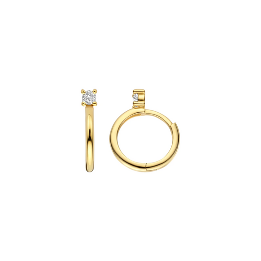 Blush Oorringen 7372YZI - Geelgoud (14k) met Zirconia