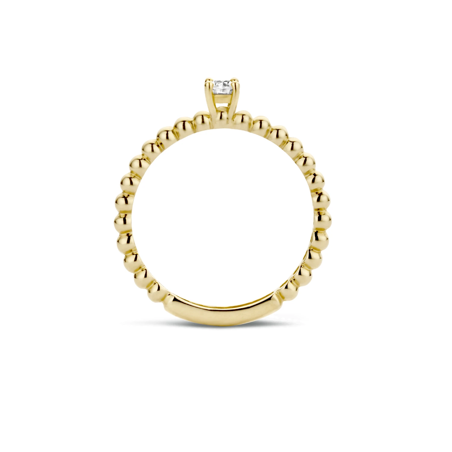 Blush Ring 1111YZI -  Geel Goud (14k) met Zirkonia