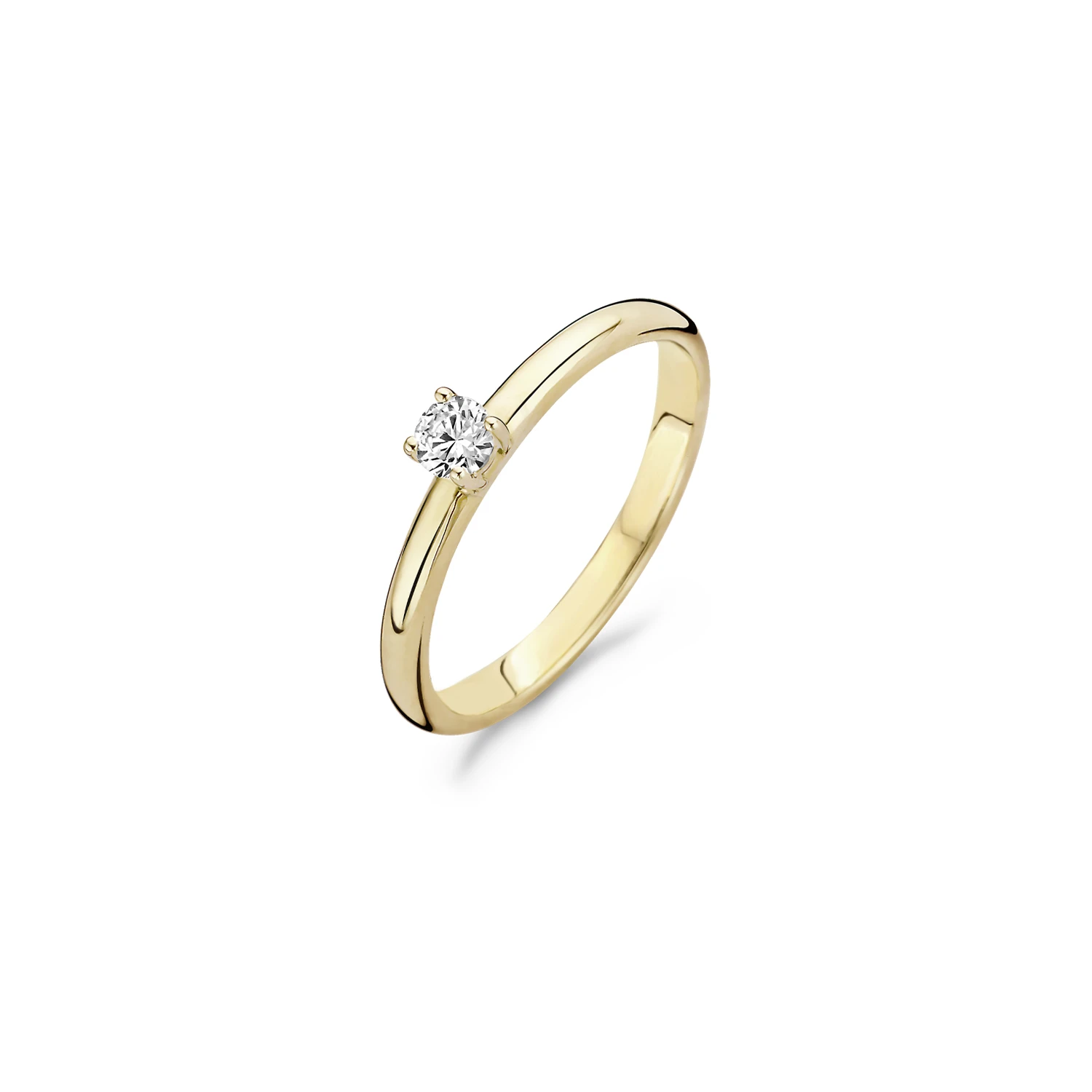 Blush Ring 1112YZI -  Geel Goud (14k) met Zirkonia