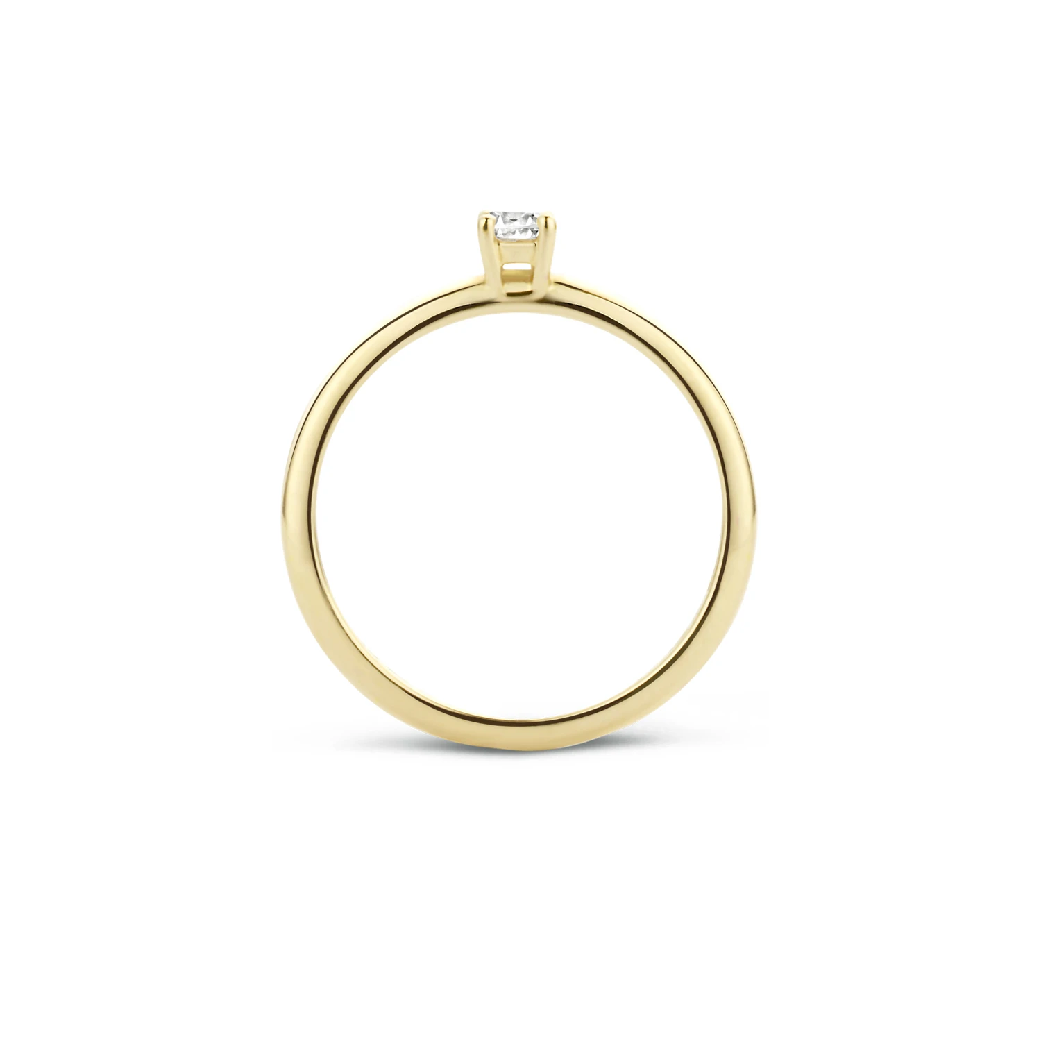 Blush Ring 1112YZI -  Geel Goud (14k) met Zirkonia
