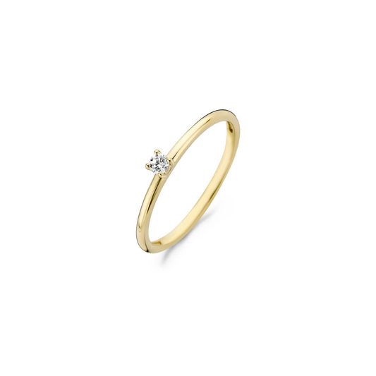 Blush Ring 1200YZI - Geel Goud (14k) met Zirkonia
