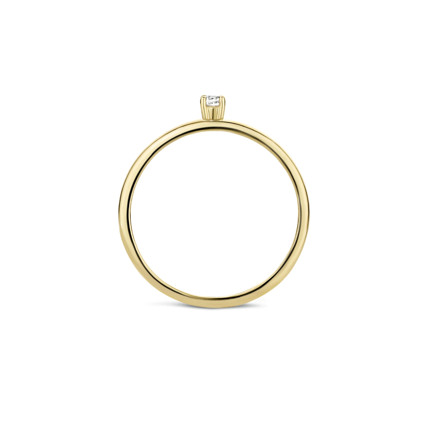Blush Ring 1200YZI - Geel Goud (14k) met Zirkonia